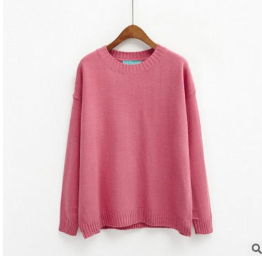 Women Candy Colors Pullover Sweater