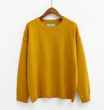 Women Candy Colors Pullover Sweater