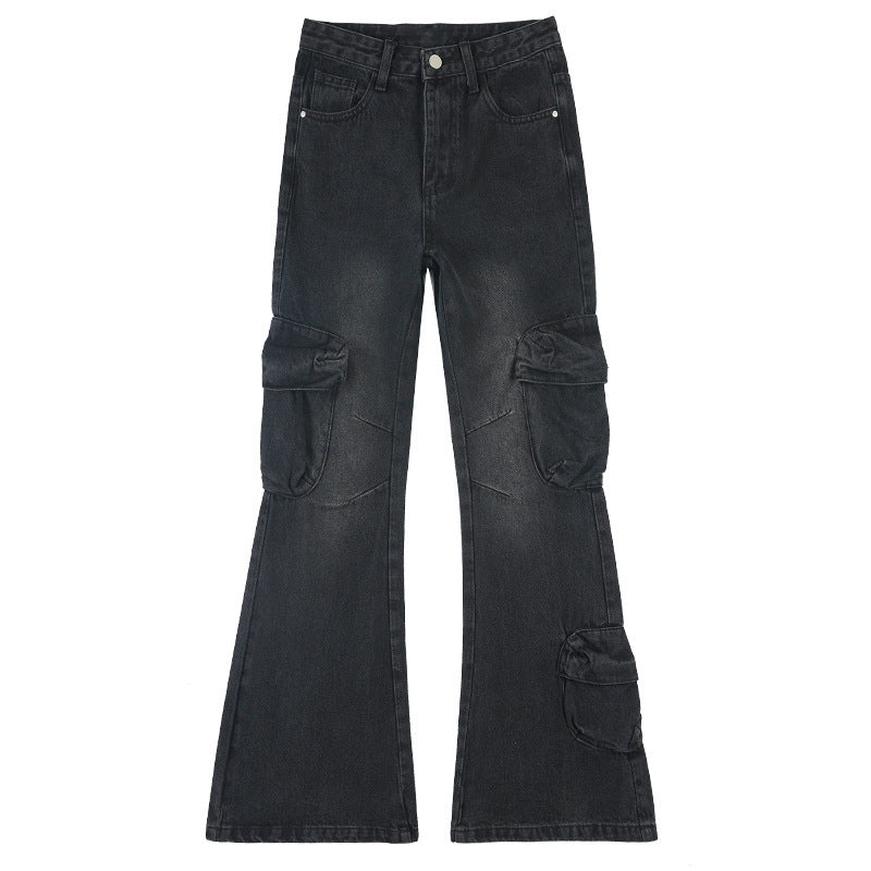 American Style Loose Cargo Jeans Women