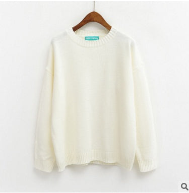 Women Candy Colors Pullover Sweater